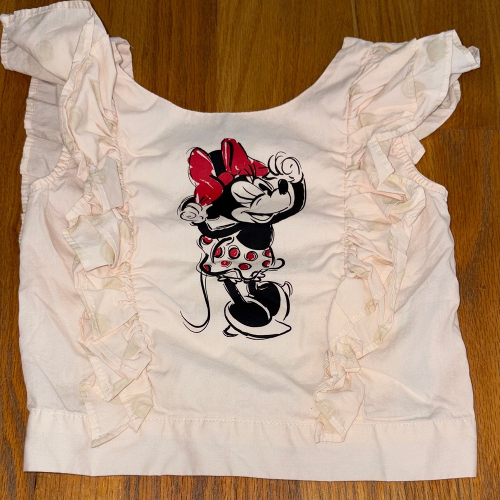 Disney Minnie Mouse Kids Ruffle Tee - Pink